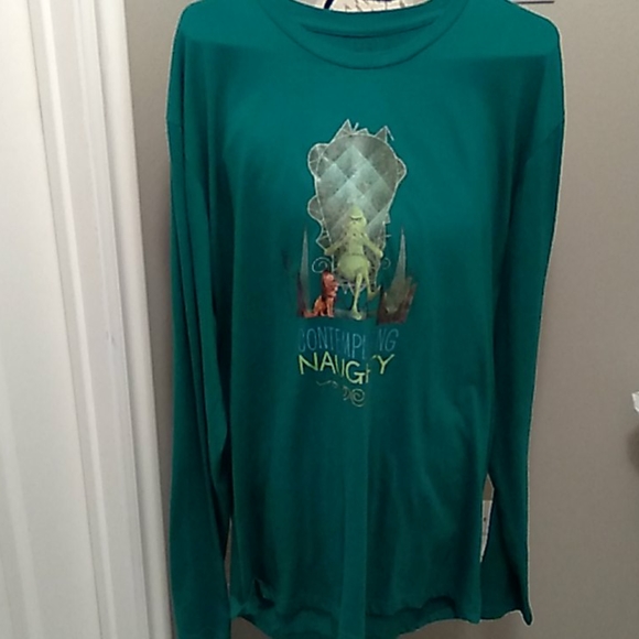 Illumination Tops - Womens Grinch " contemplating naughty" t shirt-3xl